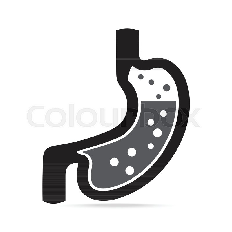 800x800 Gastritis Icon, Medical Sign Stock Vector Colourbox