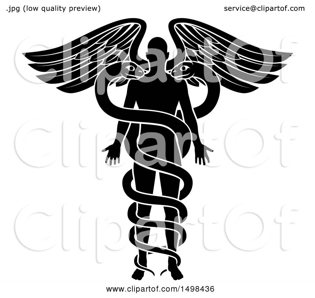 1080x1024 Clipart Of A Silhouetted Person As The Rod In A Medical Snake