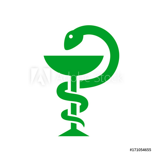 500x500 Medical Symbol Snake With Cup
