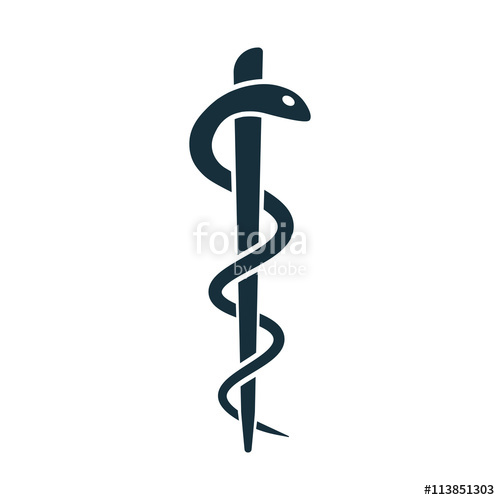 500x500 Medical Snake Symbol Icon Stock Image And Royalty Free Vector