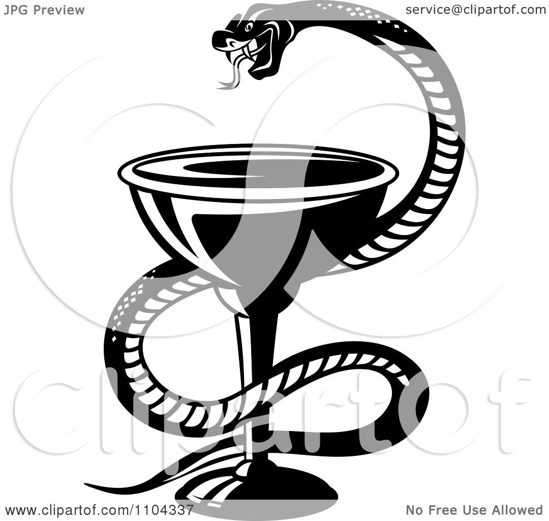 1080x1024 Clipart Black And White Medical Snake And Goblet Caduceus