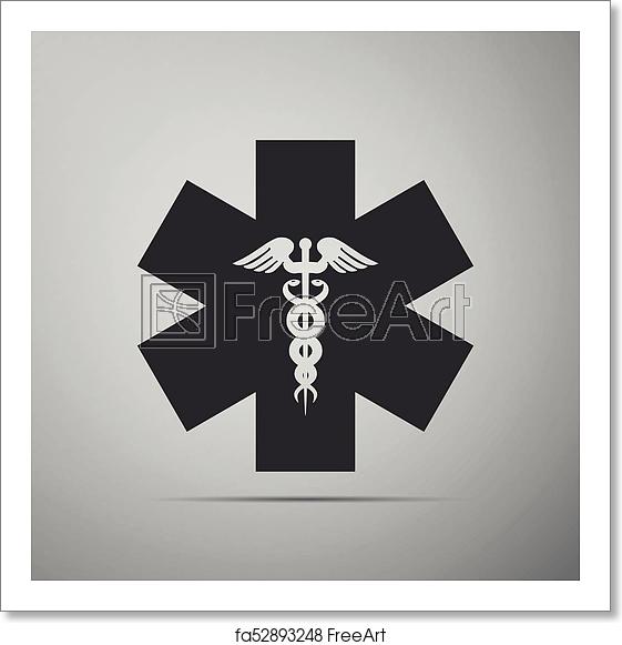 561x581 Free Art Print Of Emergency Star