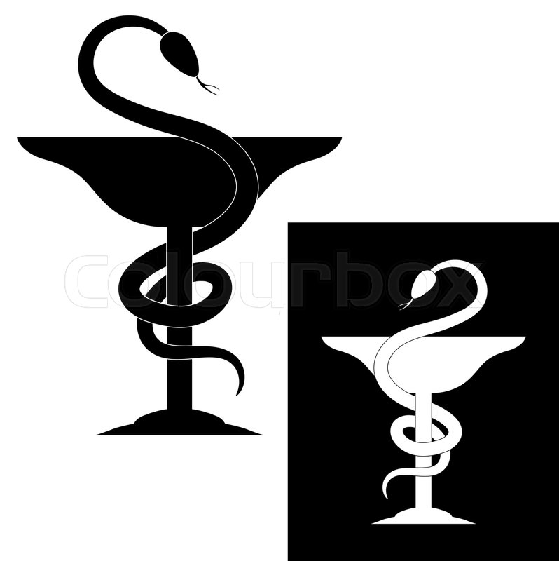798x800 Pharmacy Symbol Medical Snake And Cup Stock Vector Colourbox
