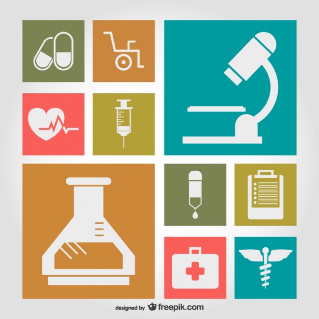 626x626 Medical Symbols Flat Illustration Vector Free Download