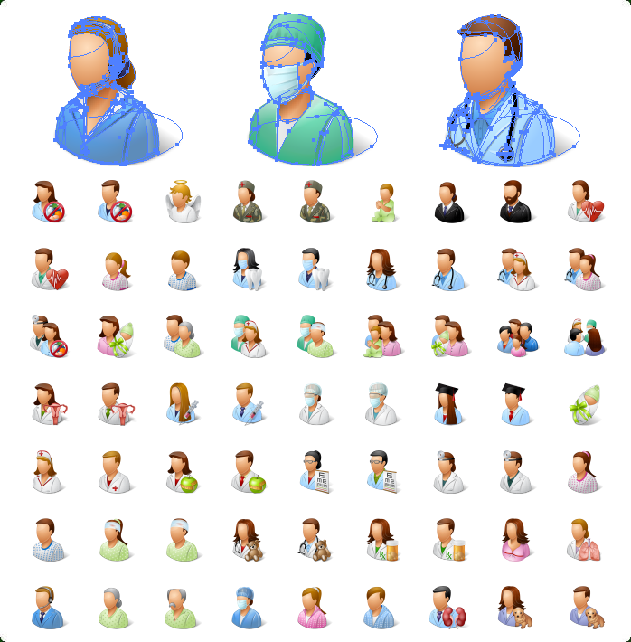 698x710 Medical Vector Icons With Custom Icon Design Service