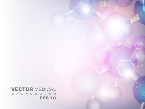 500x375 Shiny Cell Medical Vector Background Over Millions Vectors