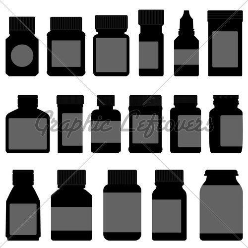 500x500 Medicine Storage Container Bottle Vector Gl Stock Images