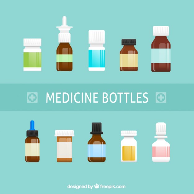 626x626 Medicine Bottles Vector Free Download