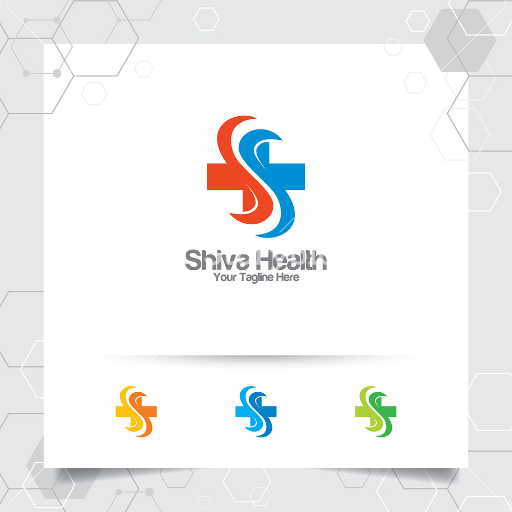 1000x1000 Plus Symbol Of Medical Health Logo Vector Design With Concept