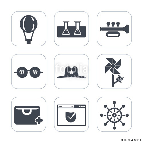 500x500 Premium Fill Icons Set On White Background Such As Security