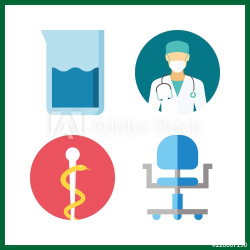 500x500 Medicine Icon Surgeon And Wheel Chair Vector Icons In Medicine