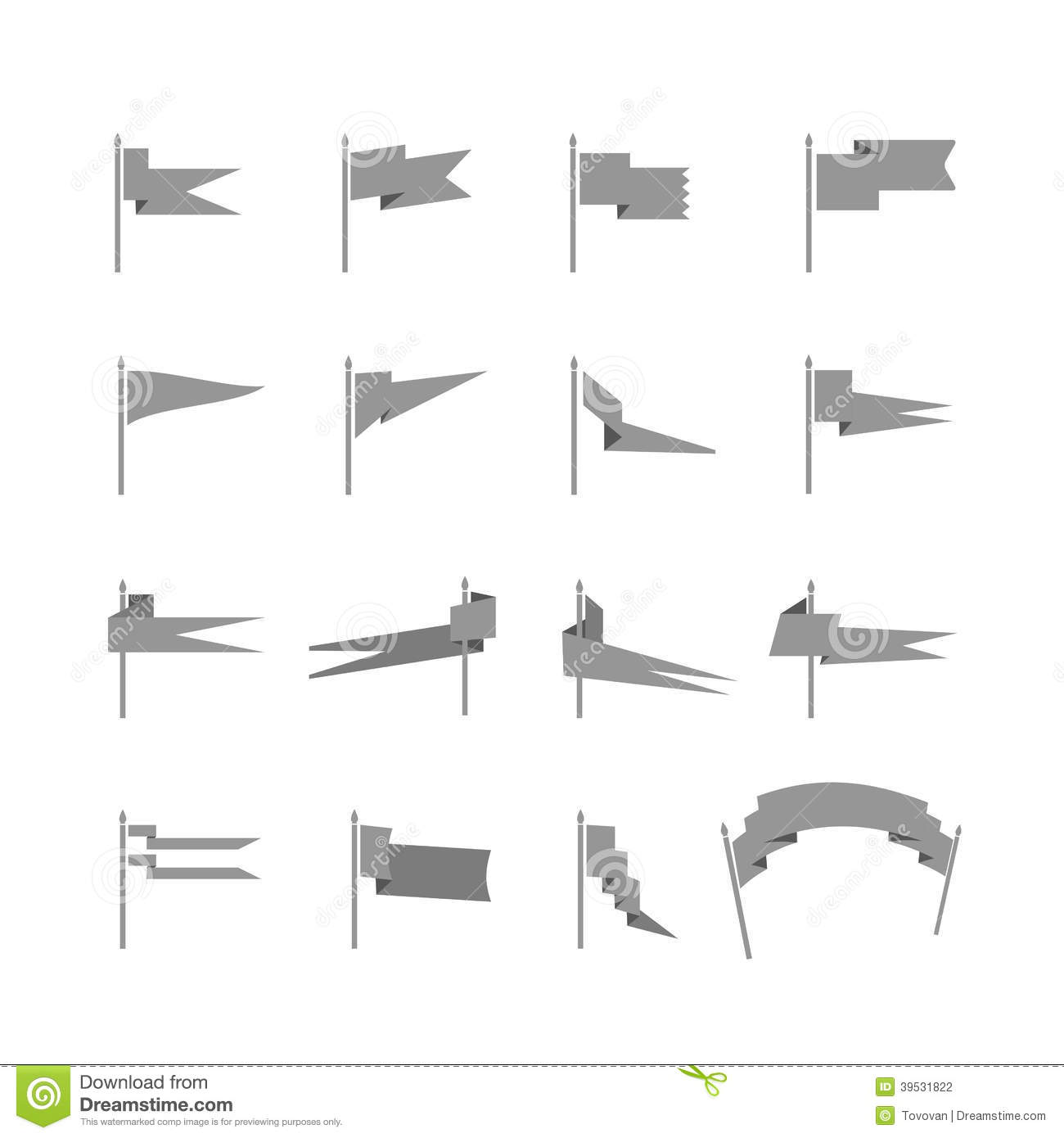 1300x1390 Medieval Flag Clipart