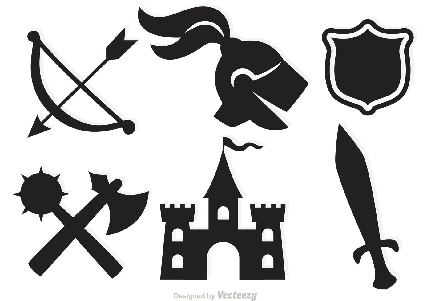 1400x980 Medieval Flag Free Vector Art