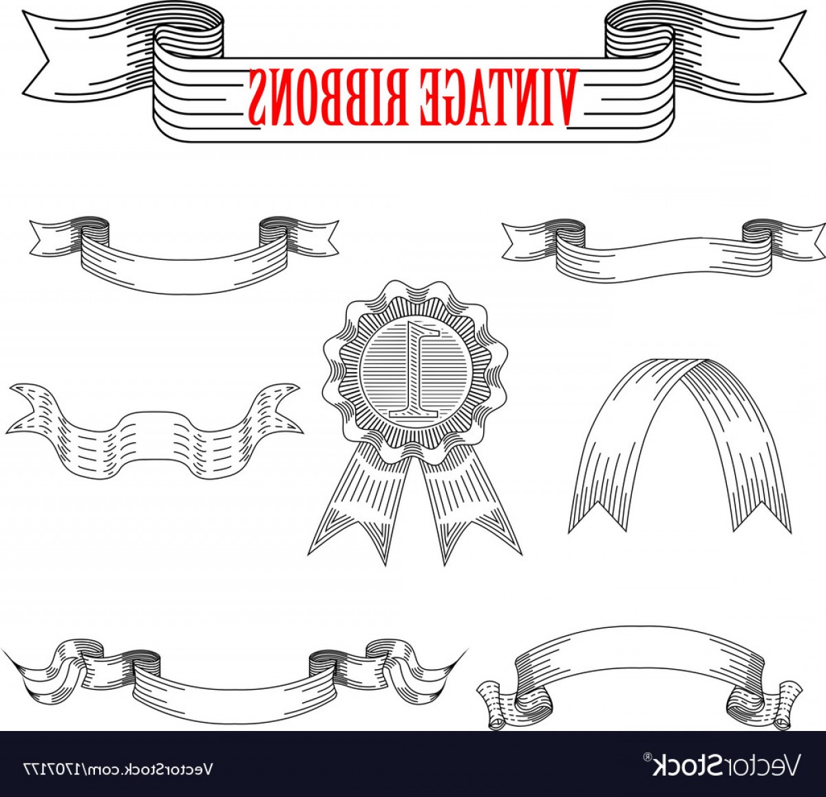 Medieval Abstract Ribbons Set For Heraldry Design Vector 1200x1159 Medieval Abstract Ribbons Set For Heraldry Design Vector