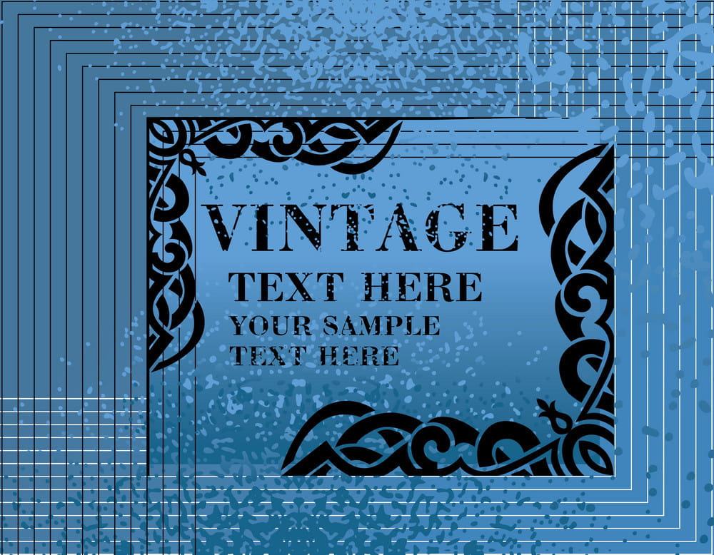 Blue Vintage Medieval Frame Vector Free Graphics 1000x778 Blue Vintage Medieval Frame Vector Free Graphics