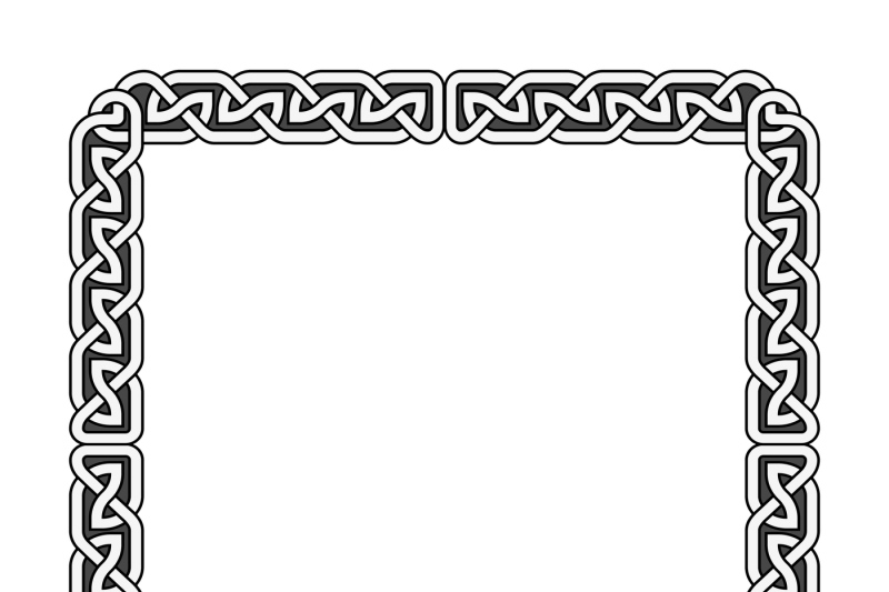 Celtic Knots Vector Medieval Frame In Black And White 800x533 Celtic Knots Vector Medieval Frame In Black And White