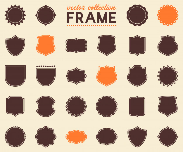 Vector Blank Medieval Frames Collection Set Of Shields 626x521 Vector Blank Medieval Frames Collection Set Of Shields
