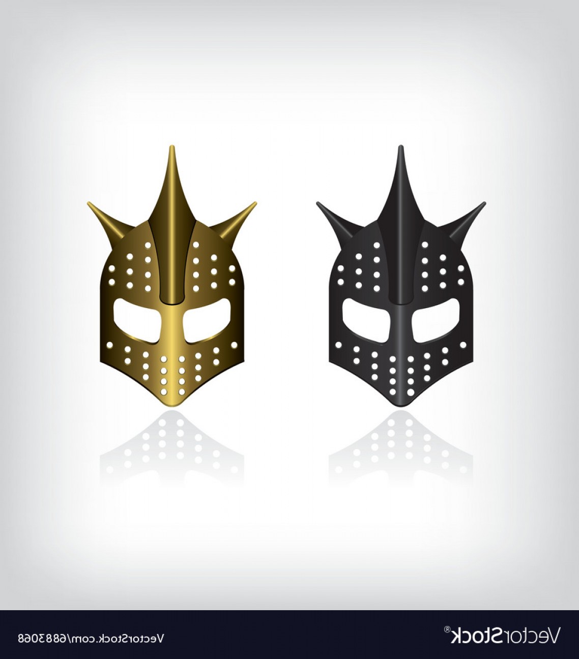 1138x1296 Medieval Black And Gold Warrior Helmet Vector Soidergi