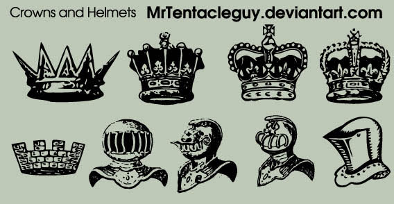 568x294 Free Medieval Knight Helmet Crowns Vector Free