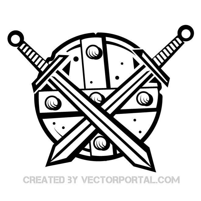 660x660 Medieval Shield Free Vector