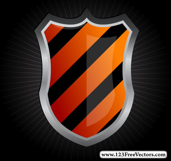 600x565 Glossy Medieval Shield Vector