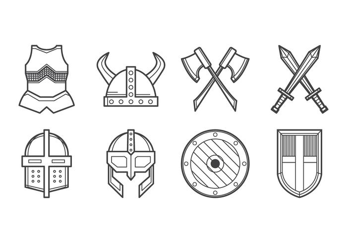 Medieval Armor Icon Vector 700x490 Medieval Armor Icon Vector
