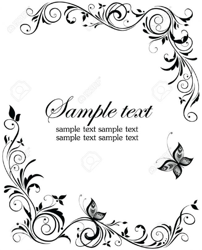 654x810 Latest Vector Art Vintage Floral Victorian Frames Vector