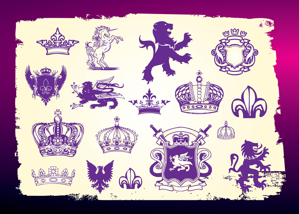 1024x732 Medieval Heraldry Vectors Vector Art Graphics