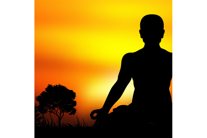 Download Meditation Silhouette Vector at Vectorified.com ...