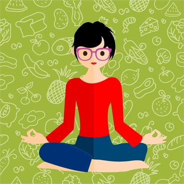 368x368 Meditation Vector Free Vector Download