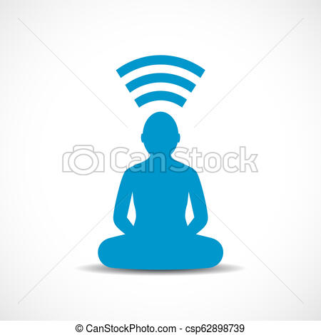 450x470 Meditation Vector Icon Isolated On White Background