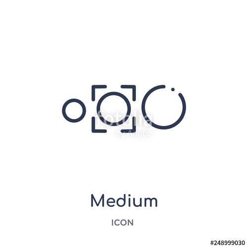500x500 Medium Icon From User Interface Outline Collection Thin Line