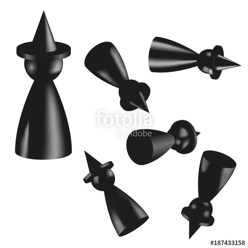 500x500 Board Game Witch Meeple Set Stock Image And Royalty Free