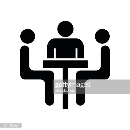 416x416 Meeting Icon Vector Illustration On White Background Premium