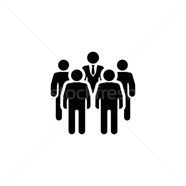 600x600 Meeting Icon Flat Design Vector Illustration Vadym