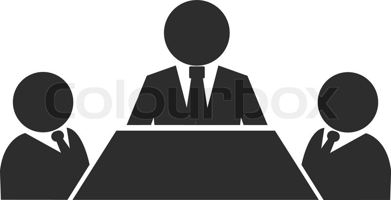 800x409 Business Meeting Black Icon Stock Vector Colourbox
