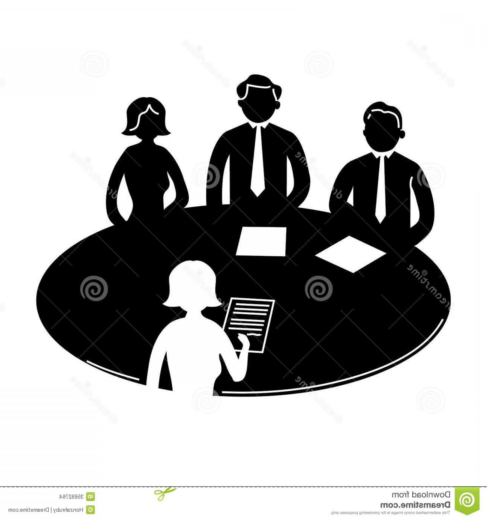 1560x1668 Stock Images Business Meeting Icon Vector Pictograms People Around