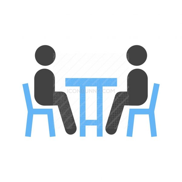 600x600 Meeting Blue Black Icon