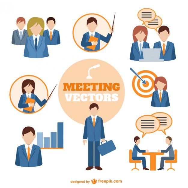 626x626 Business People Meeting Vector Creative Vector Design, Vector