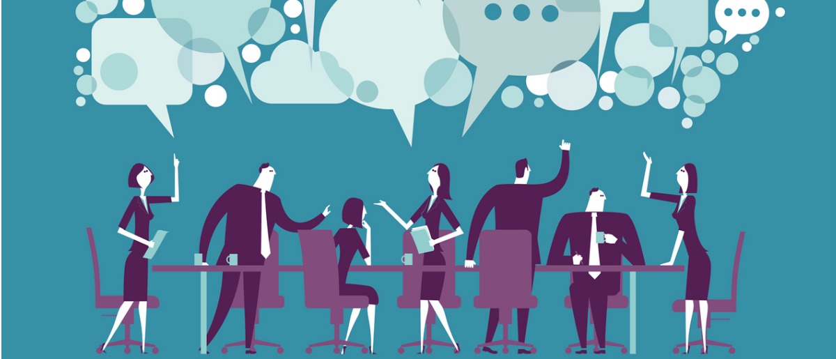 1200x515 Vector Illustration Of Meeting Vector