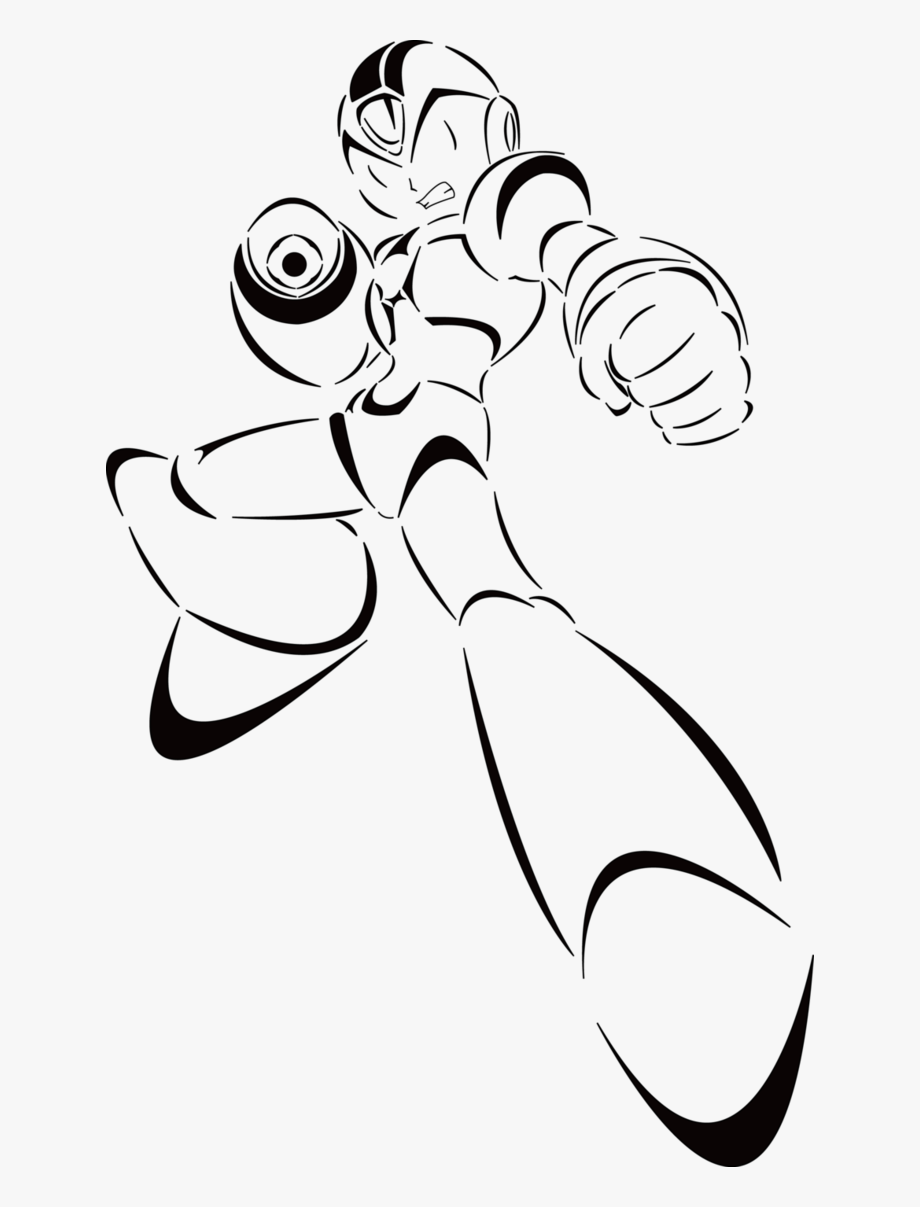 Mega Man Clipart Black And White 920x1207 Mega Man Clipart Black And White