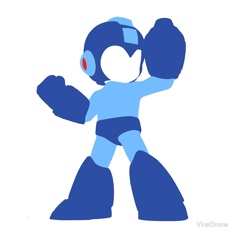 Megaman Vector Art Print 800x800 Megaman Vector Art Print