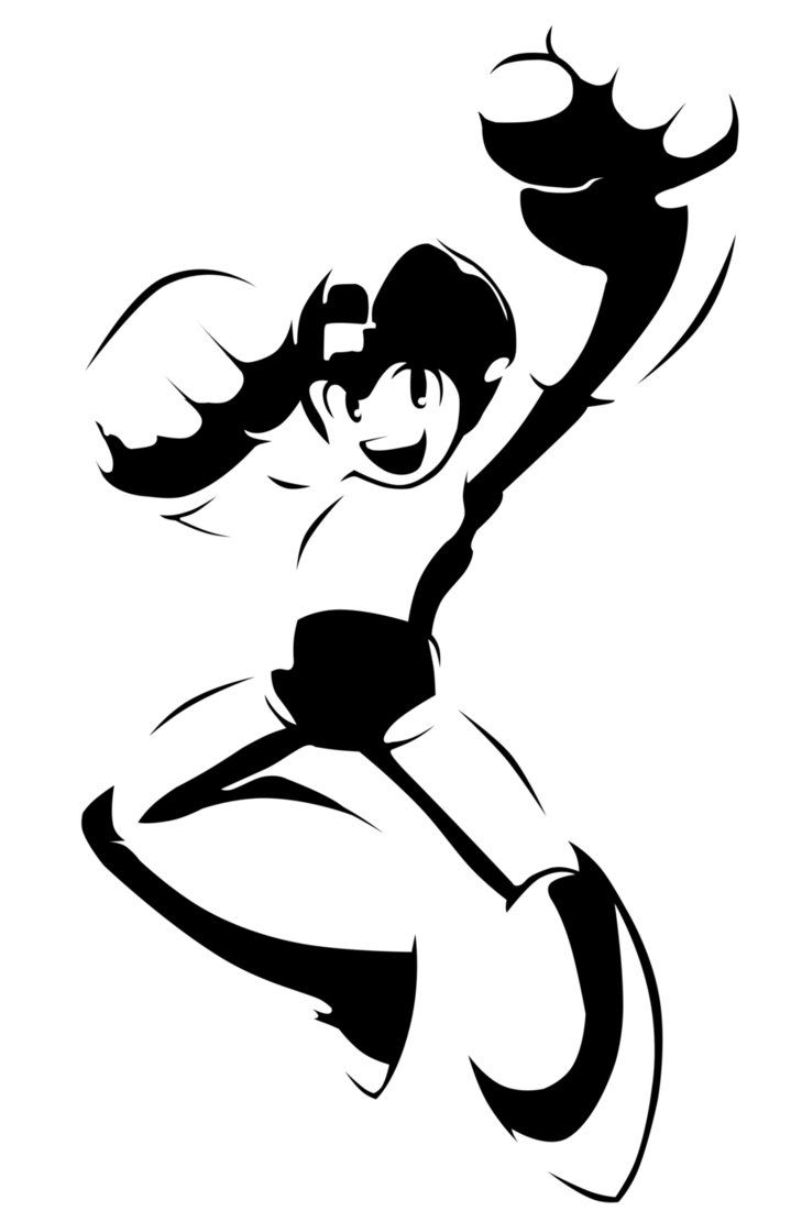 719x1111 Megaman Stencil
