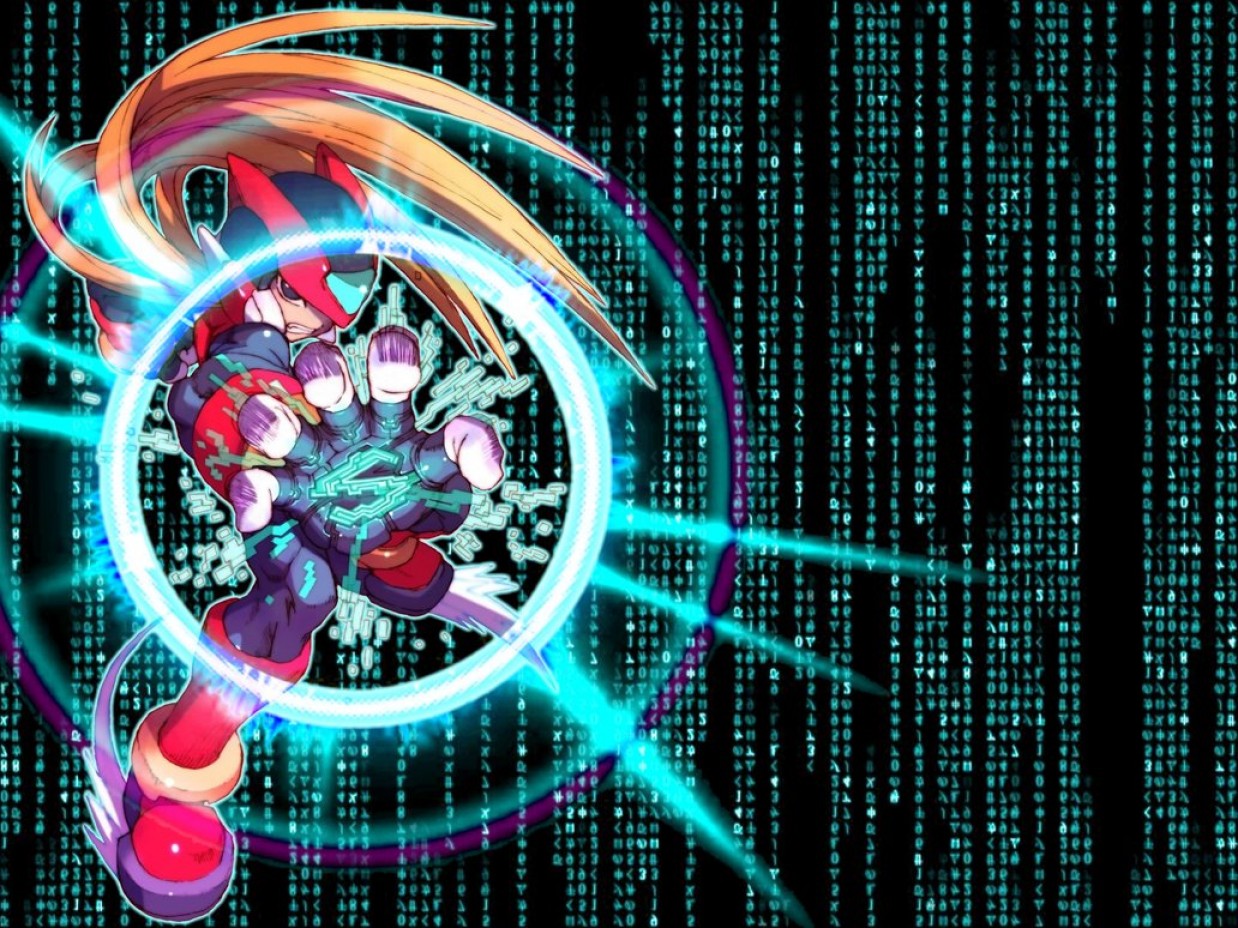 1238x928 Rockman Megaman Zero Zero Knuckle Matrix Aqua Soidergi