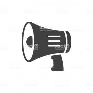 300x300 Photostock Vector Megaphone Bullhorn Icon Vector Filled Flat Sign