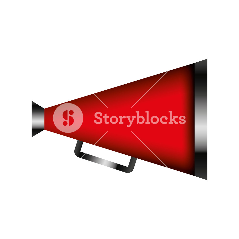 1000x1000 Director Cinema Megaphone Icon Vector Illustration Design Royalty