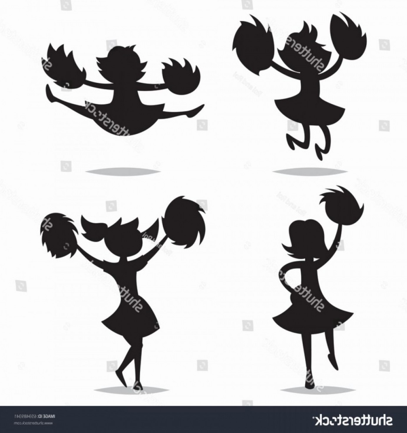 1382x1473 Cheer Megaphone Vector Lovely Cheerleaders Pompoms Black