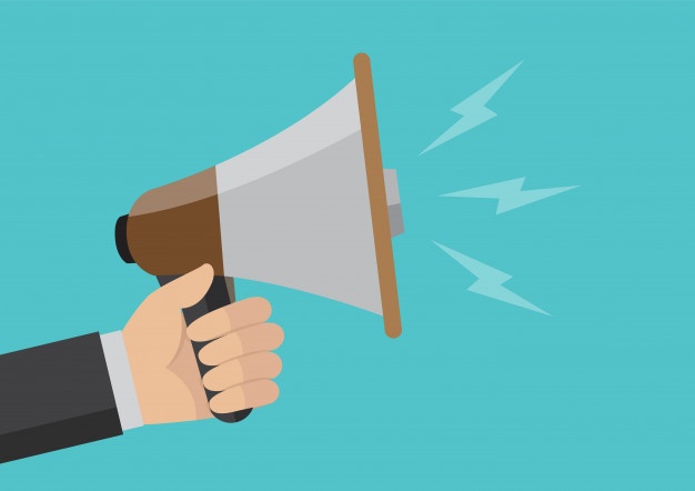 626x442 Businessman Hand Holding A Megaphone Vector Premium Download