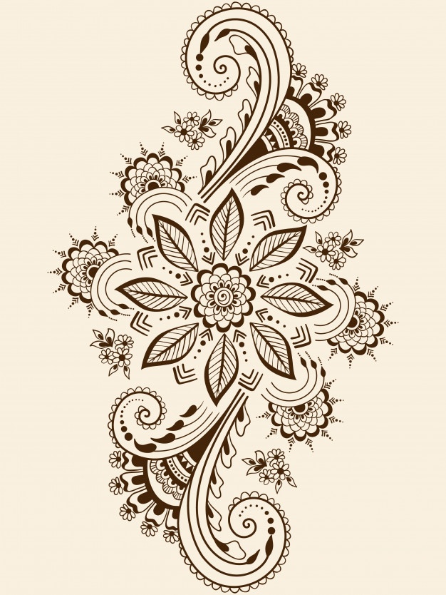 626x834 Henna Vectors, Photos And Free Download