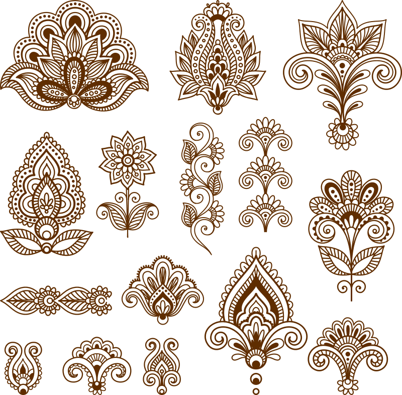 800x786 Mehndi Free Vector Art Free Vector Cdr Download